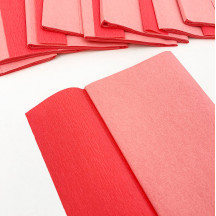 Double Sided Crepe Paper ~ Gloria Doublette from Germany ~ Salmon and Light Pink